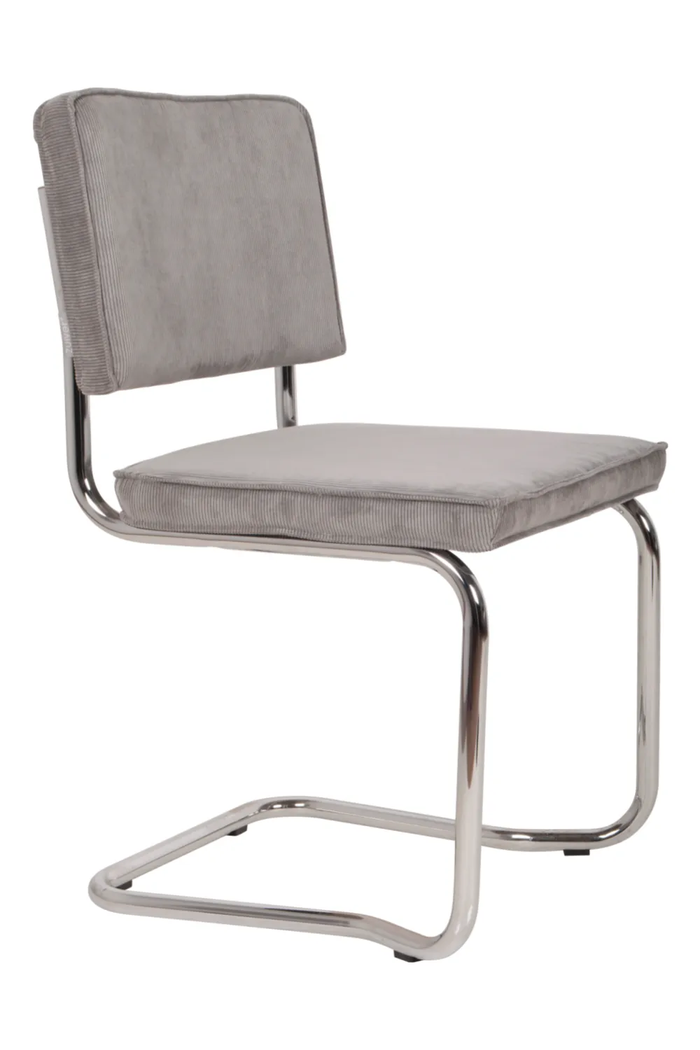 Gray Rib Upholstered Dining Chairs (2) | Zuiver Ridge Kink