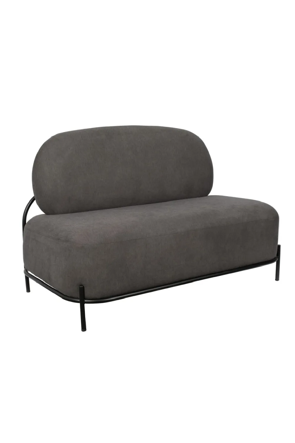 Gray Upholstered Loveseat | DF Polly