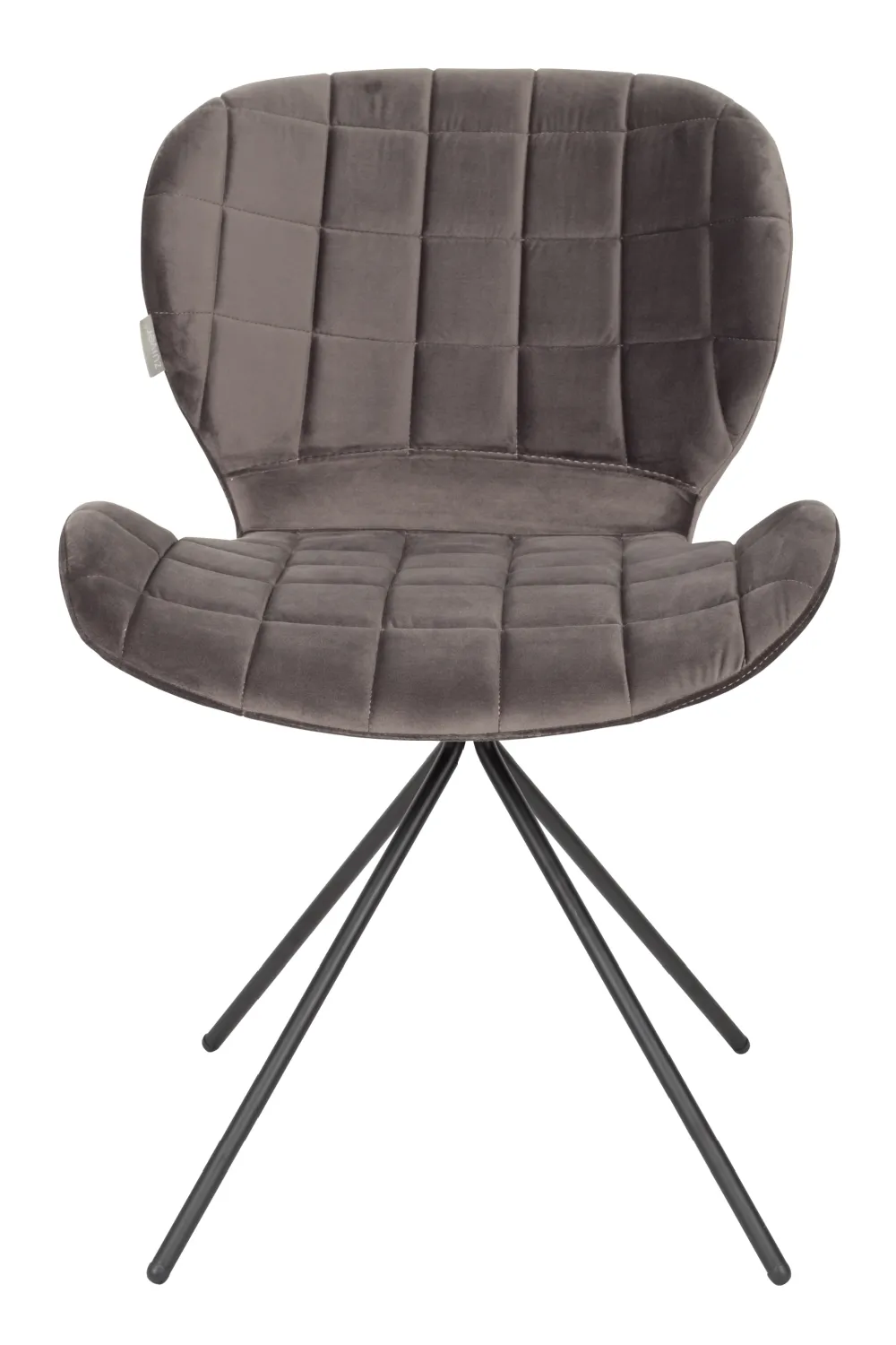 Gray Velvet Dining Chairs (2) | Zuiver OMG