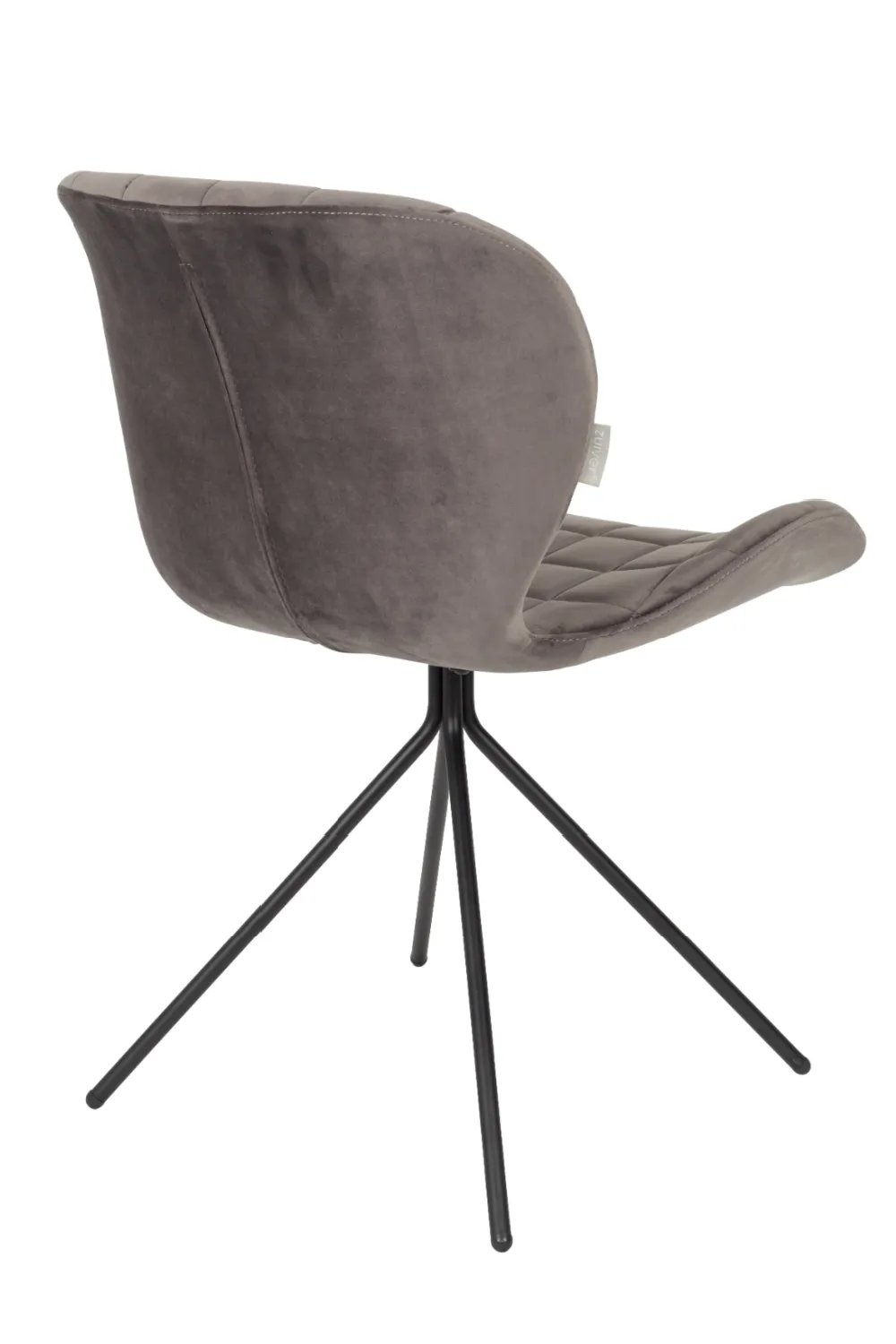 Gray Velvet Dining Chairs (2) | Zuiver OMG