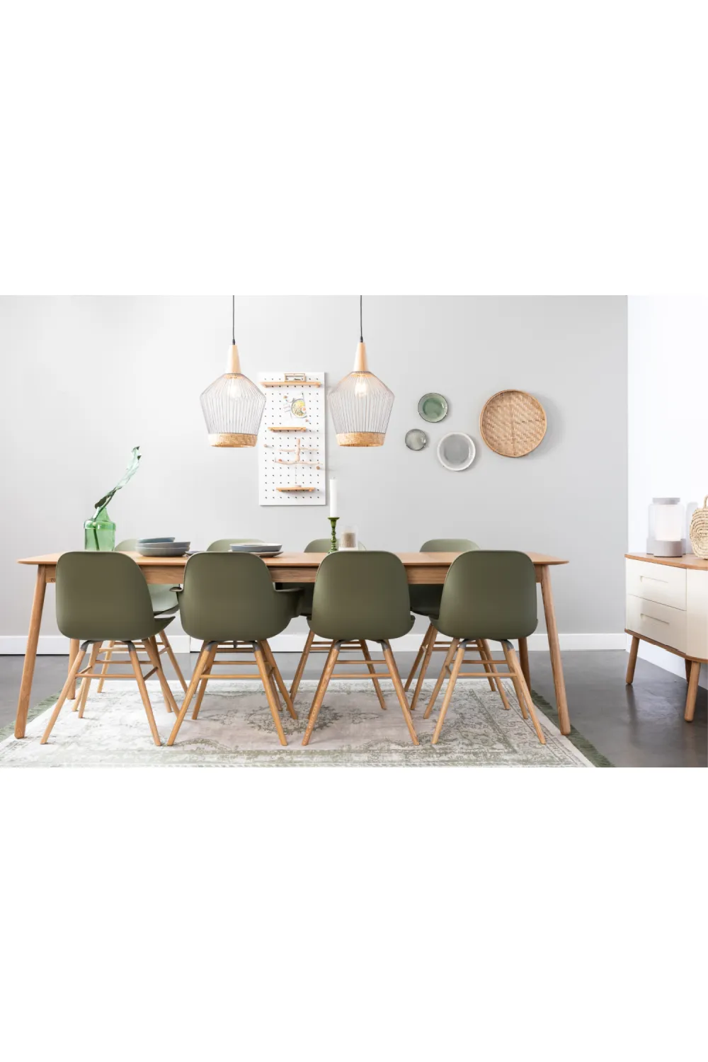 Green Molded Dining Chairs (2) | Zuiver Albert Kuip