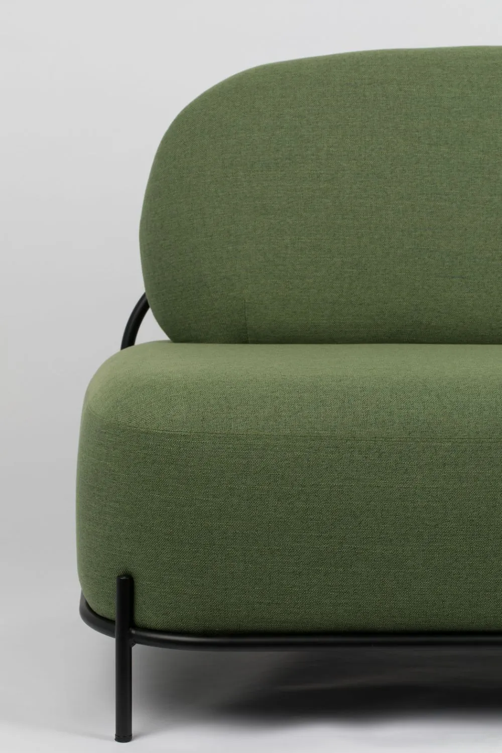 Green Upholstered Loveseat | DF Polly