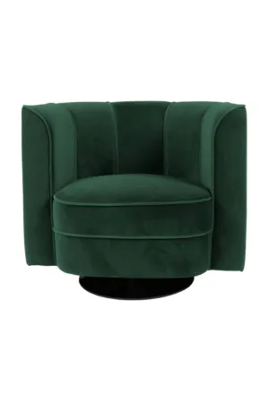 Green Velvet Accent Chair | Dutchbone Flower