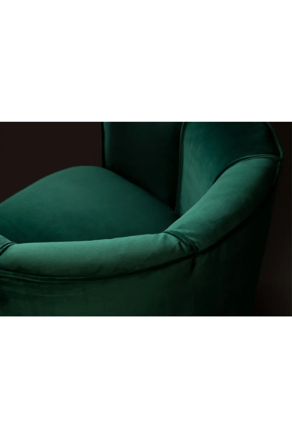 Green Velvet Accent Chair | Dutchbone Flower