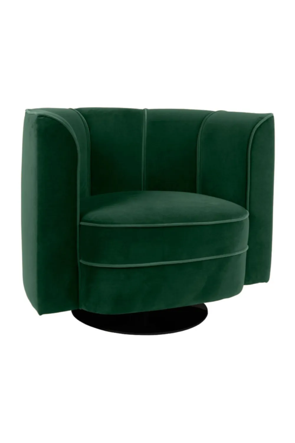 Green Velvet Accent Chair | Dutchbone Flower