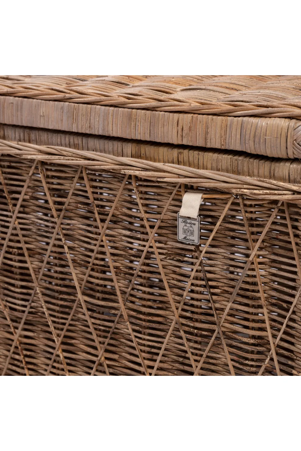 Hand-Braided Rattan Trunk | Rivièra Maison Nusa Dua