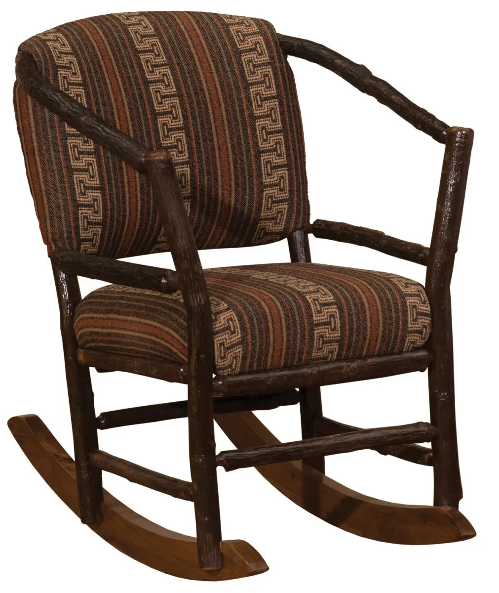 Hickory Log Hoop Rocking Chair