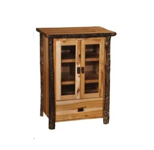 Hickory Log Media Cabinet