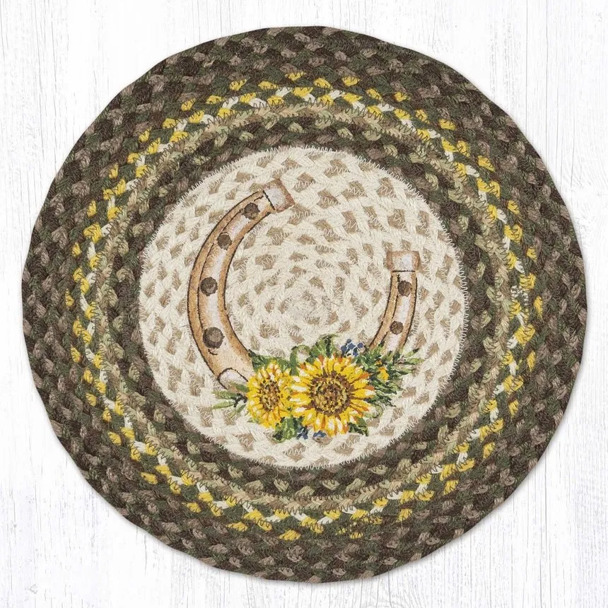 Horseshoe Sunflower Chair Pad