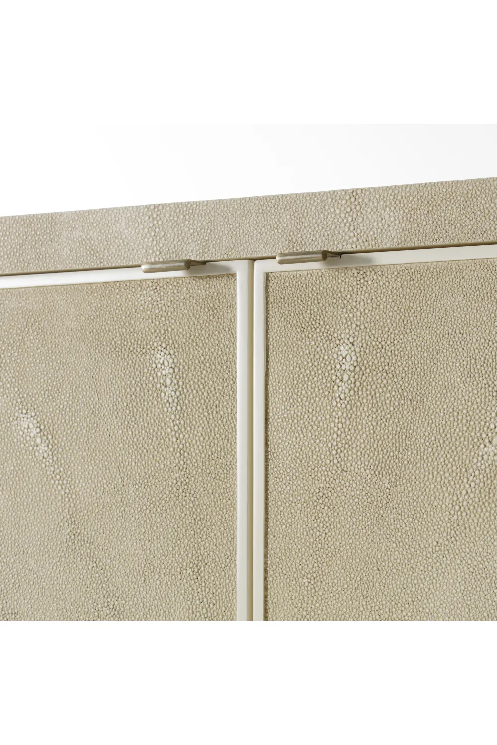 Ivory Shagreen Bar Cabinet With Light | Andrew Martin Melissa