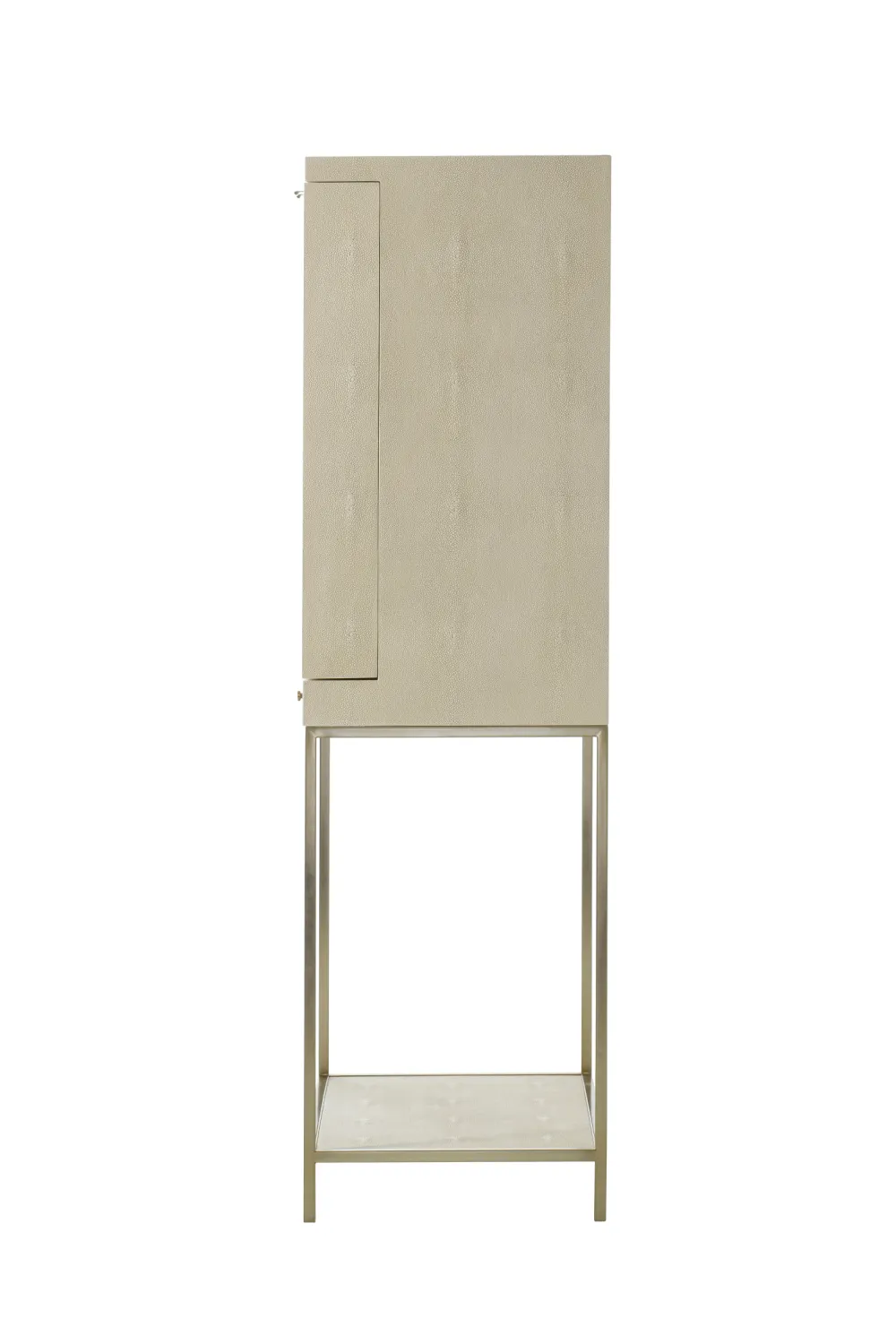 Ivory Shagreen Bar Cabinet With Light | Andrew Martin Melissa