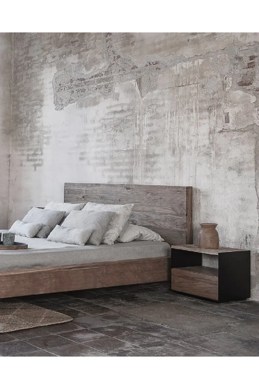 Japandi Teak Bed | Dareels Nori