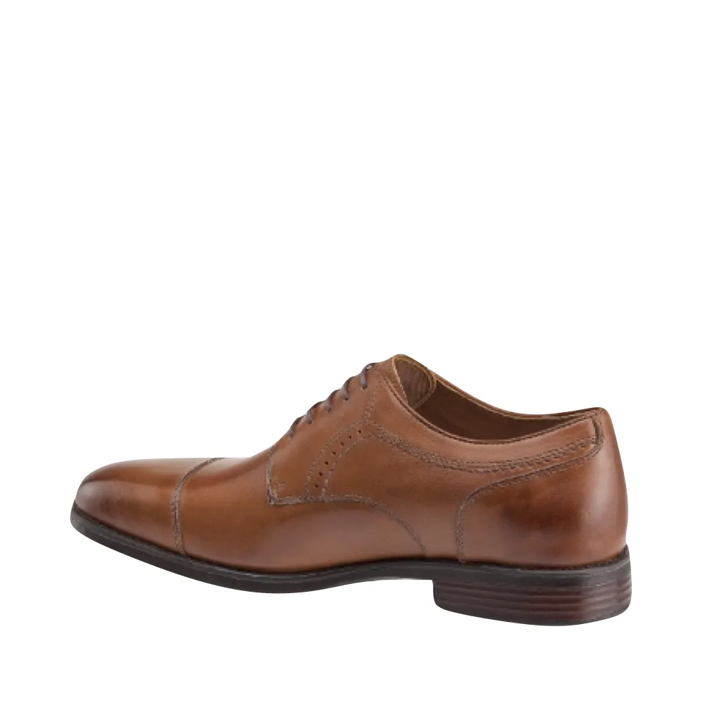 Johnston & Murphy Men's Branning Cap Toe Waterproof Oxford in Tan