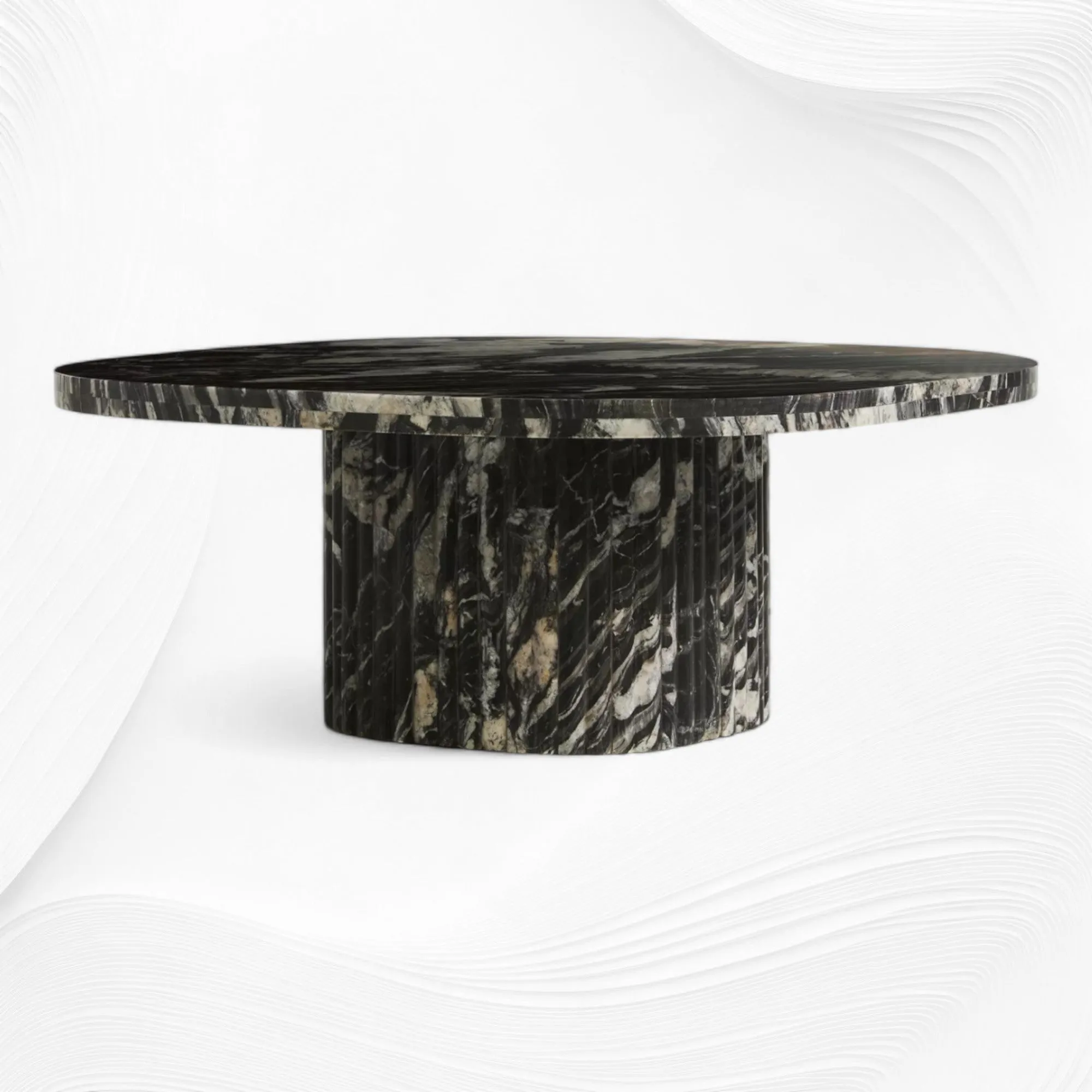 Kanta Marble Coffee Table Black