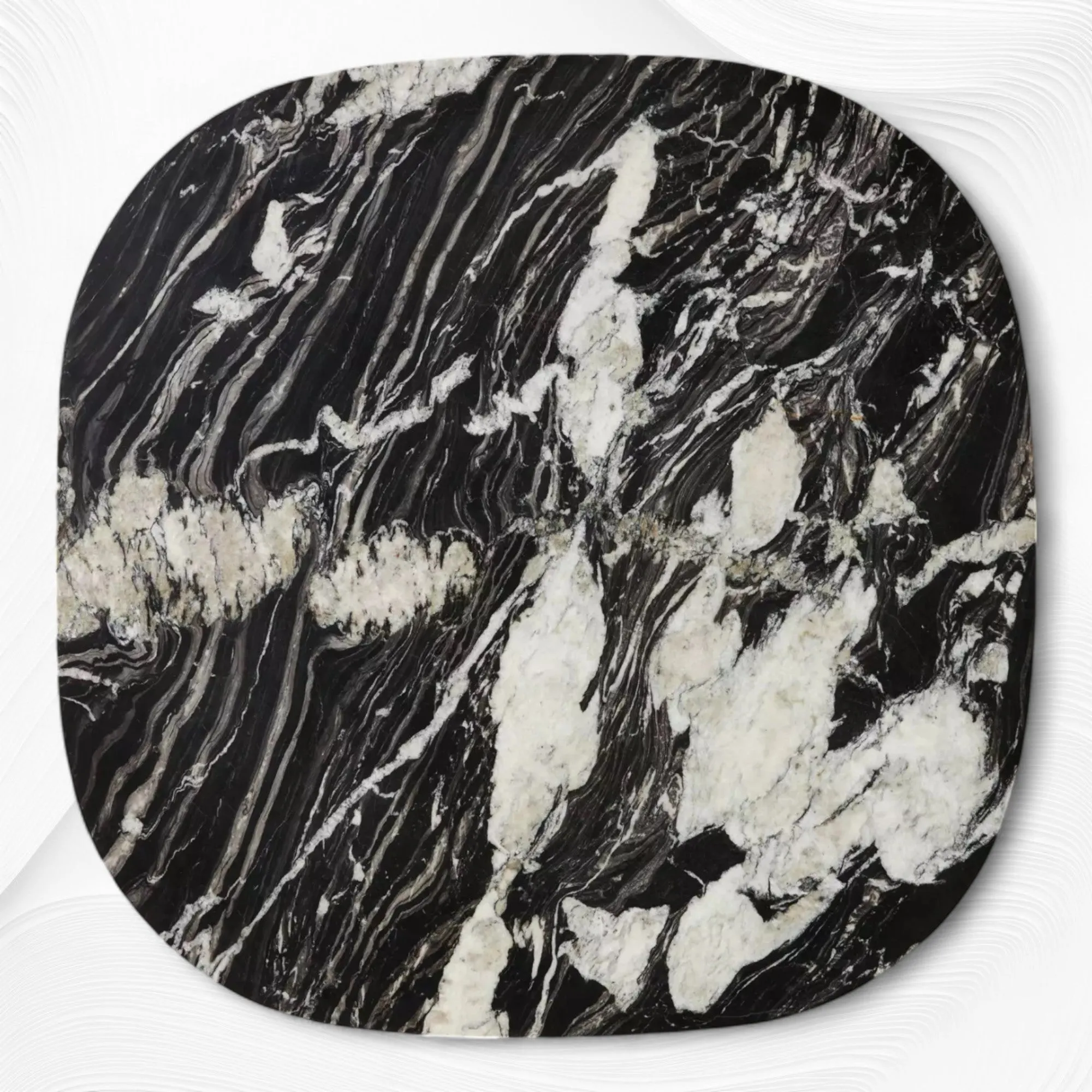 Kanta Marble Coffee Table Black