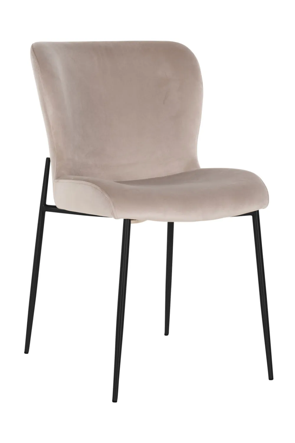 Khaki Velvet Dining Chair | OROA Darby