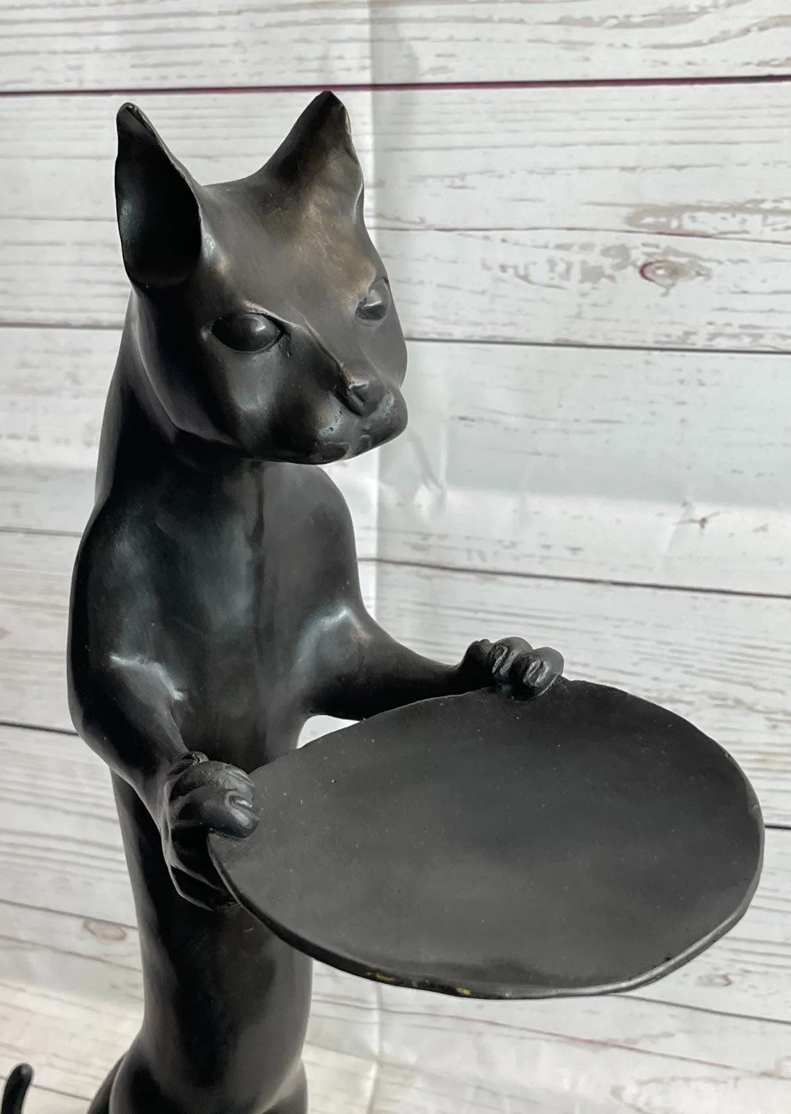 Kitty Helper Figurine For Home And Office Charming Business Card Holder Sale