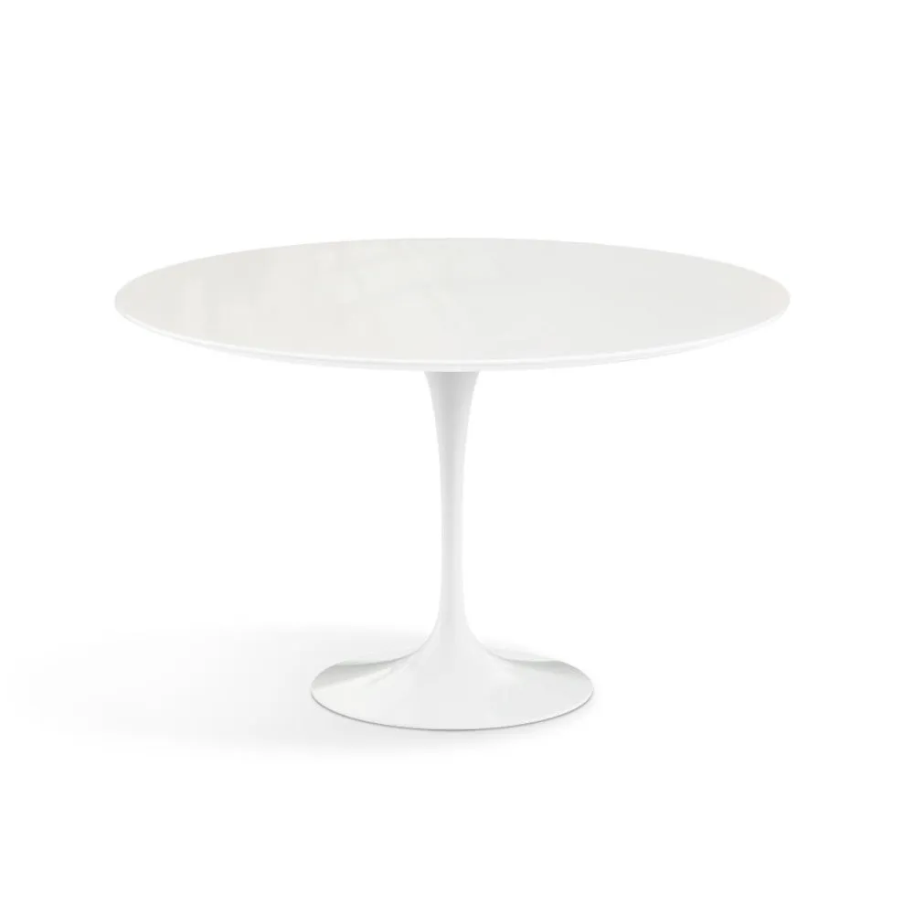 Knoll Saarinen Round Dining Table - White Base