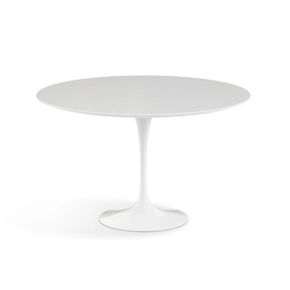 Knoll Saarinen Round Dining Table - White Base