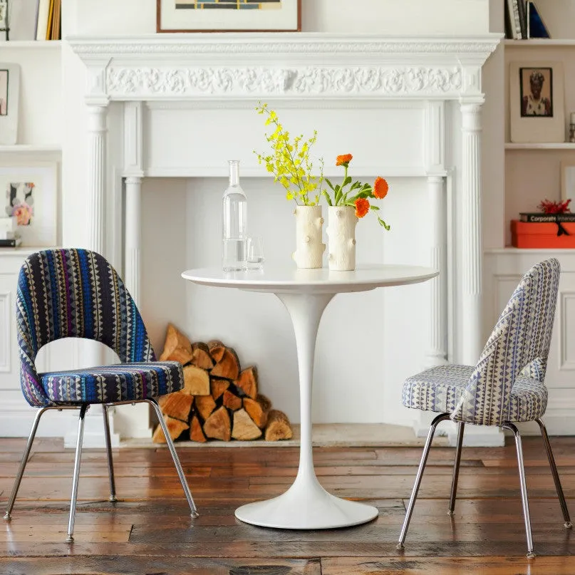 Knoll Saarinen Round Dining Table - White Base