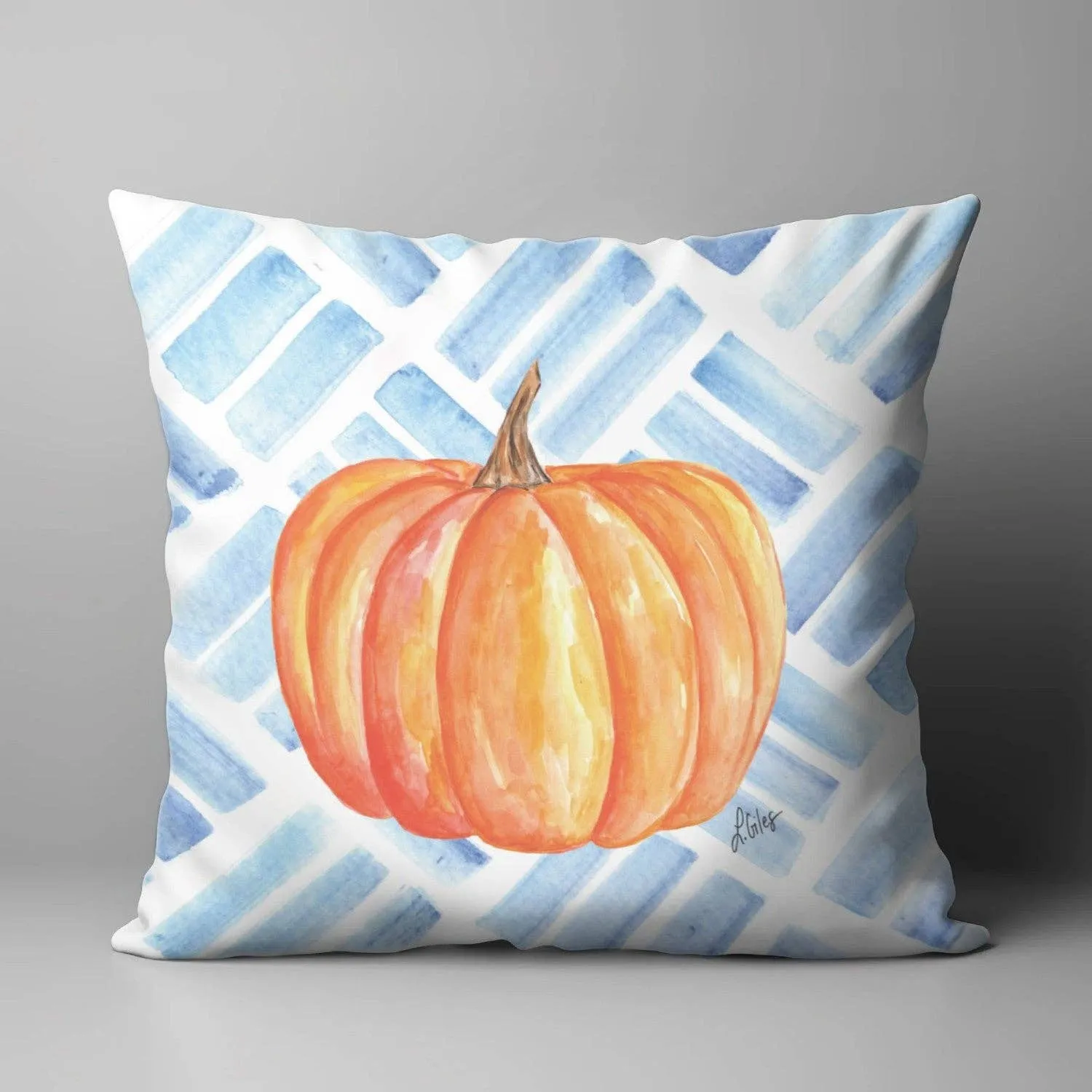 Laura's Orange Pumpkin Pillow