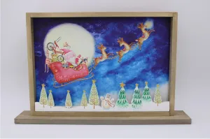 Layered Santa Tabletop Sign