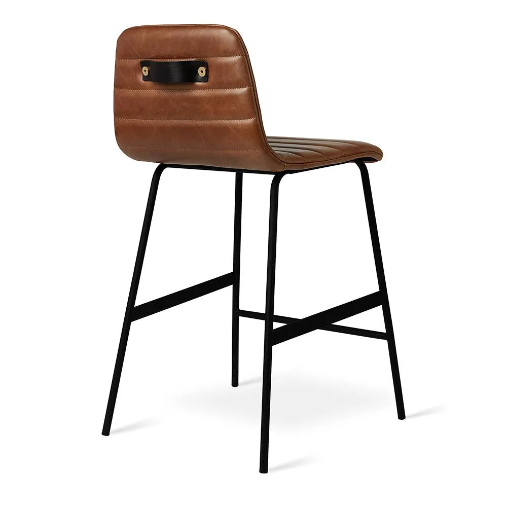 Lecture Leather Counter Stool