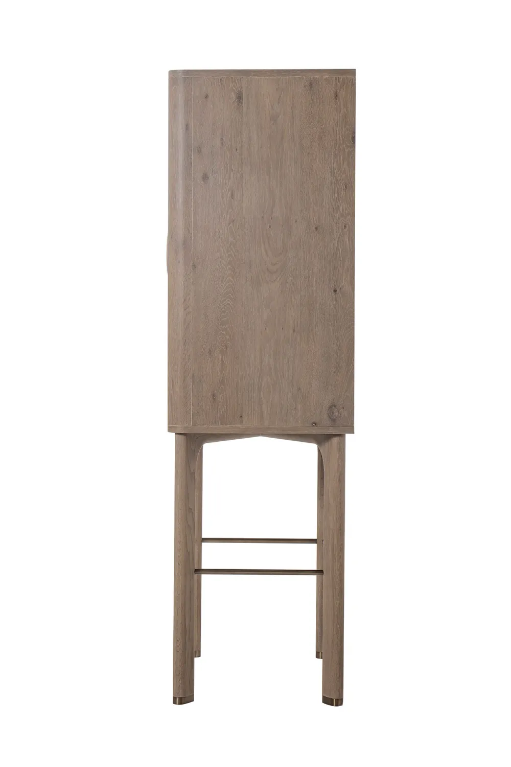 Light Oak and Leather Bar Cabinet | Andrew Martin Charlie