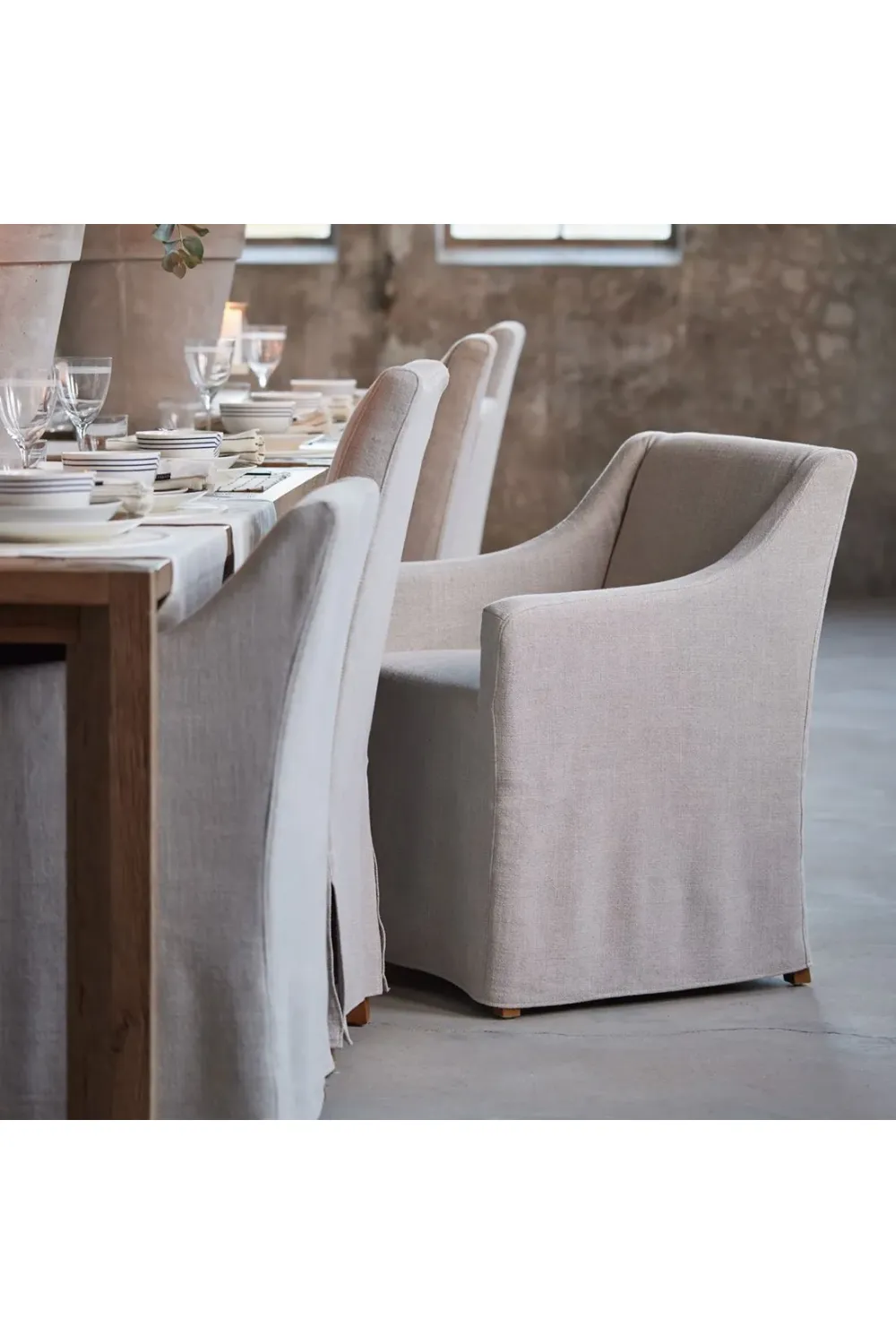 Loose Covered Dining Armchair | Rivièra Maison Firenze