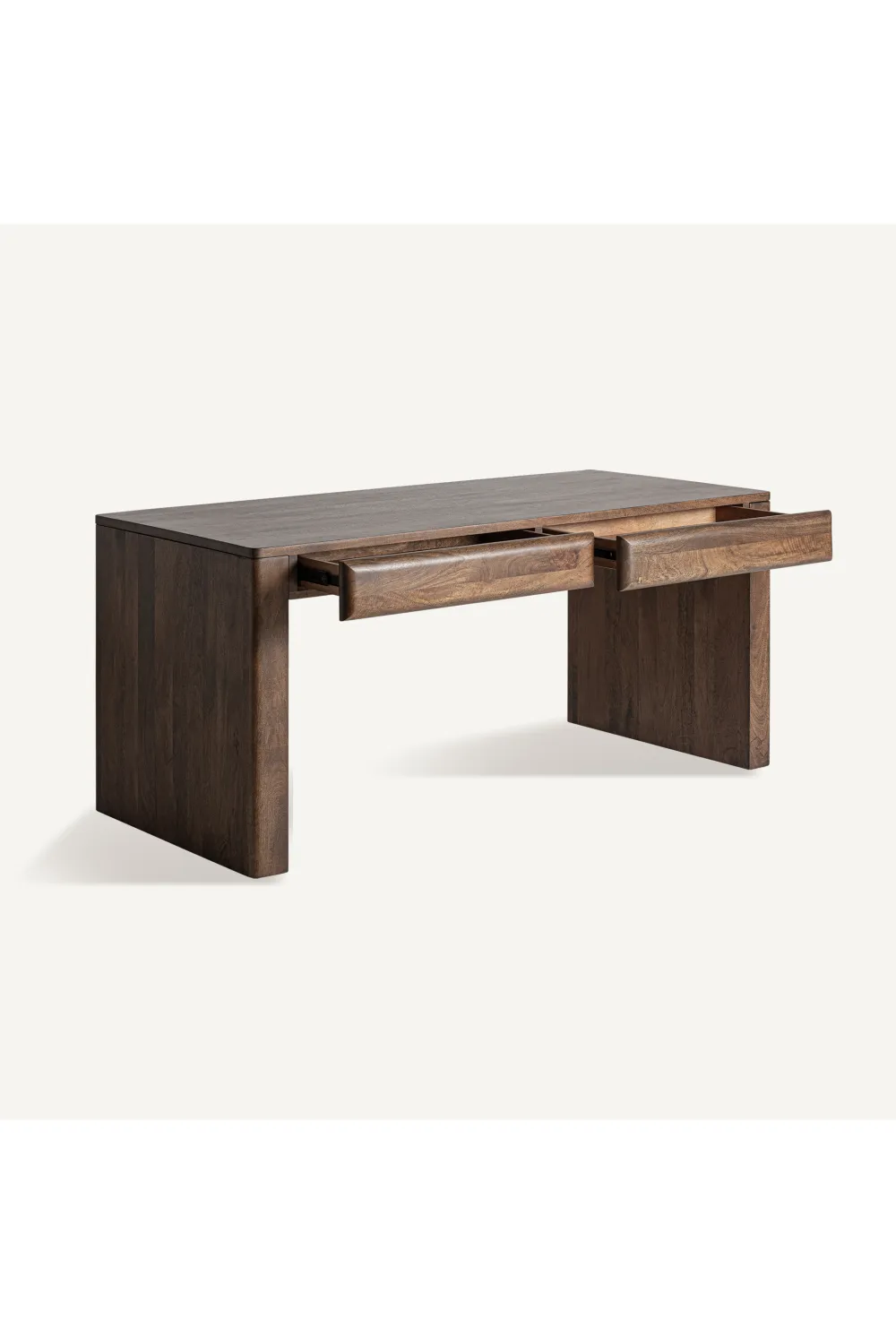 Mango Wood 2-Drawer Desk | Vical Home Gibles