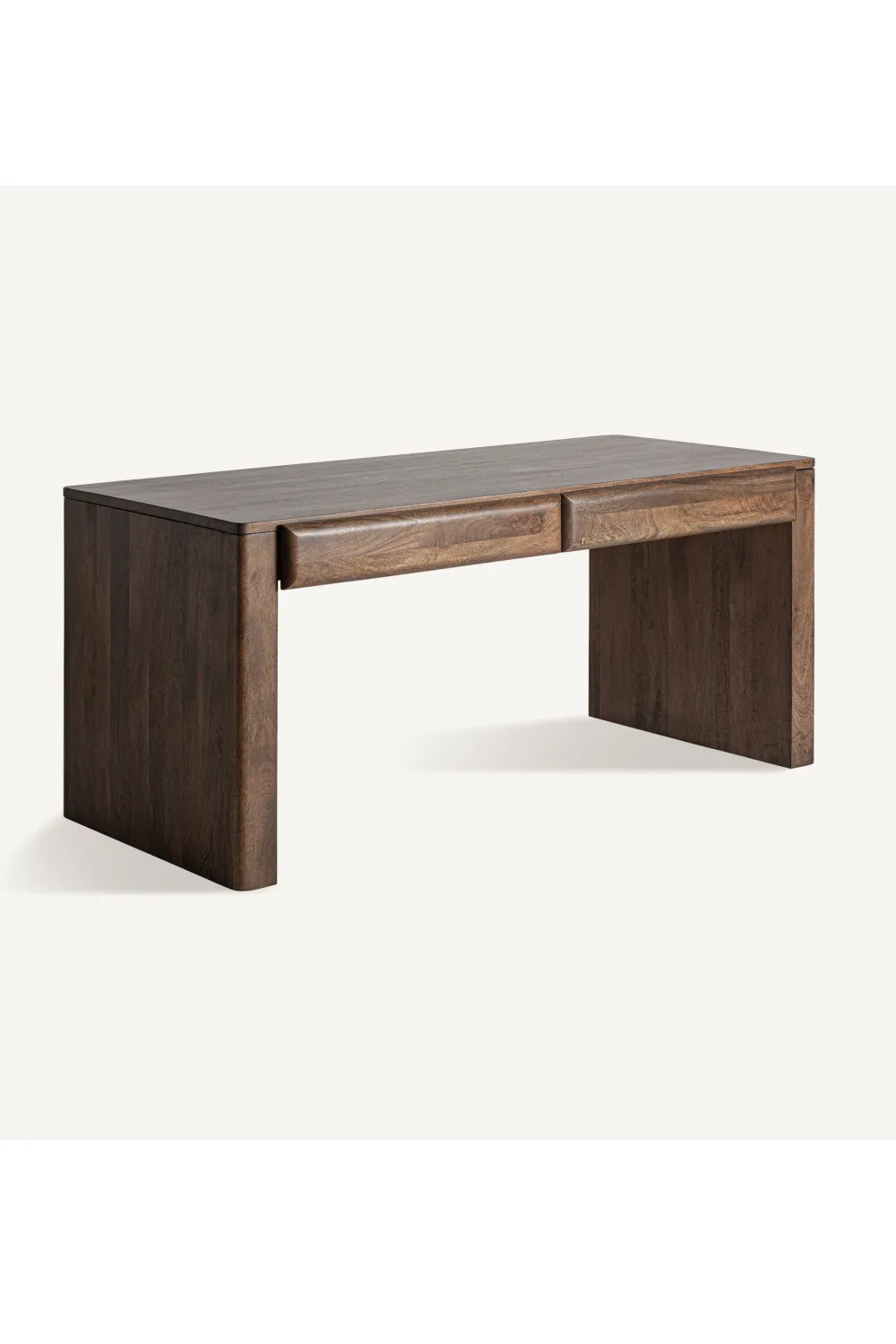 Mango Wood 2-Drawer Desk | Vical Home Gibles