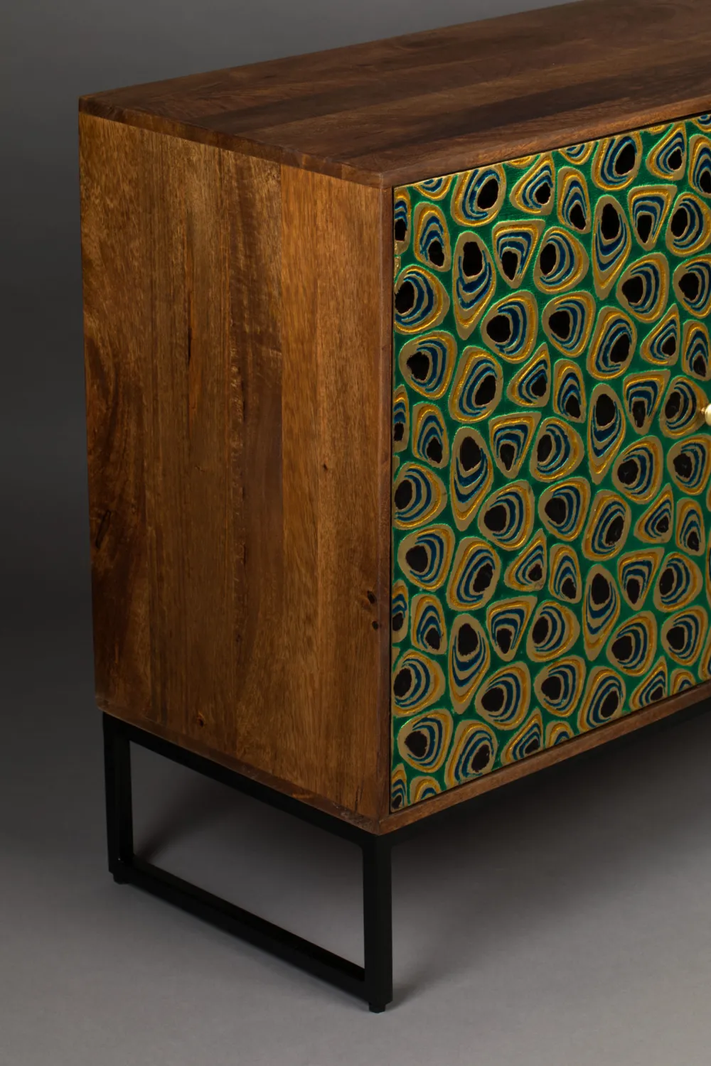 Mango Wood Multi-colored Cabinet | Dutchbone Meena