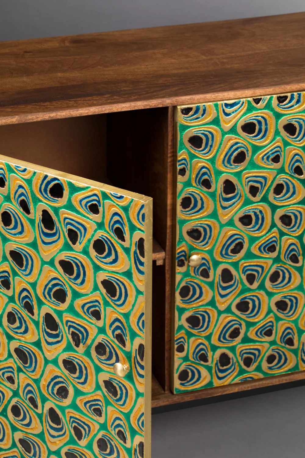 Mango Wood Multi-colored Cabinet | Dutchbone Meena