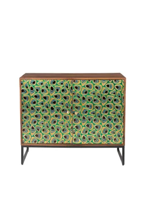 Mango Wood Multi-colored Cabinet | Dutchbone Meena