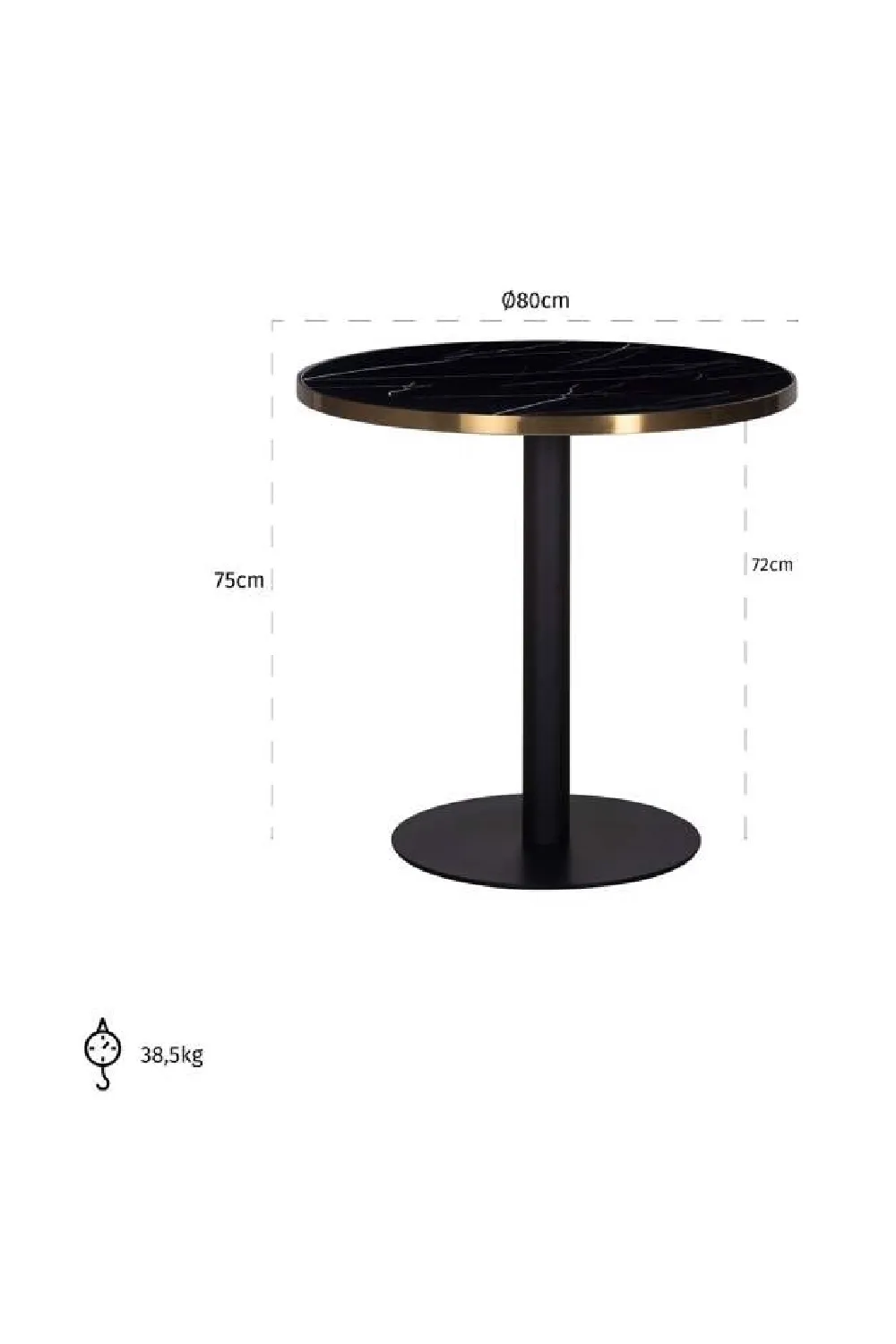 Marble Pedestal Dining Table | OROA Zenza