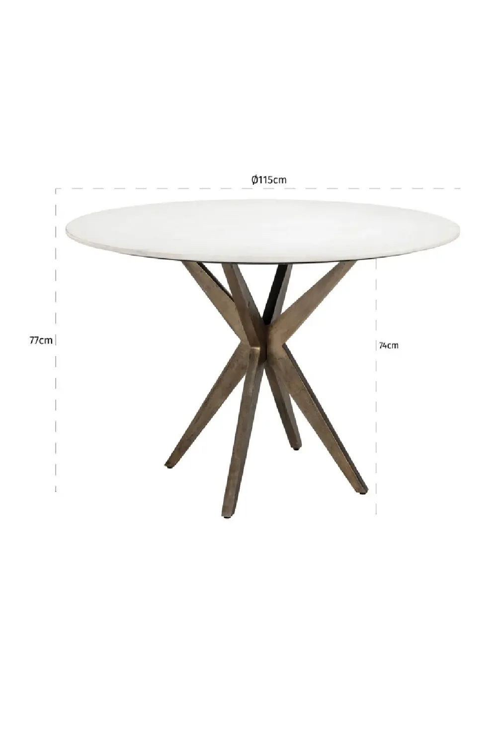 Marble Round Dining Table | OROA Maisy