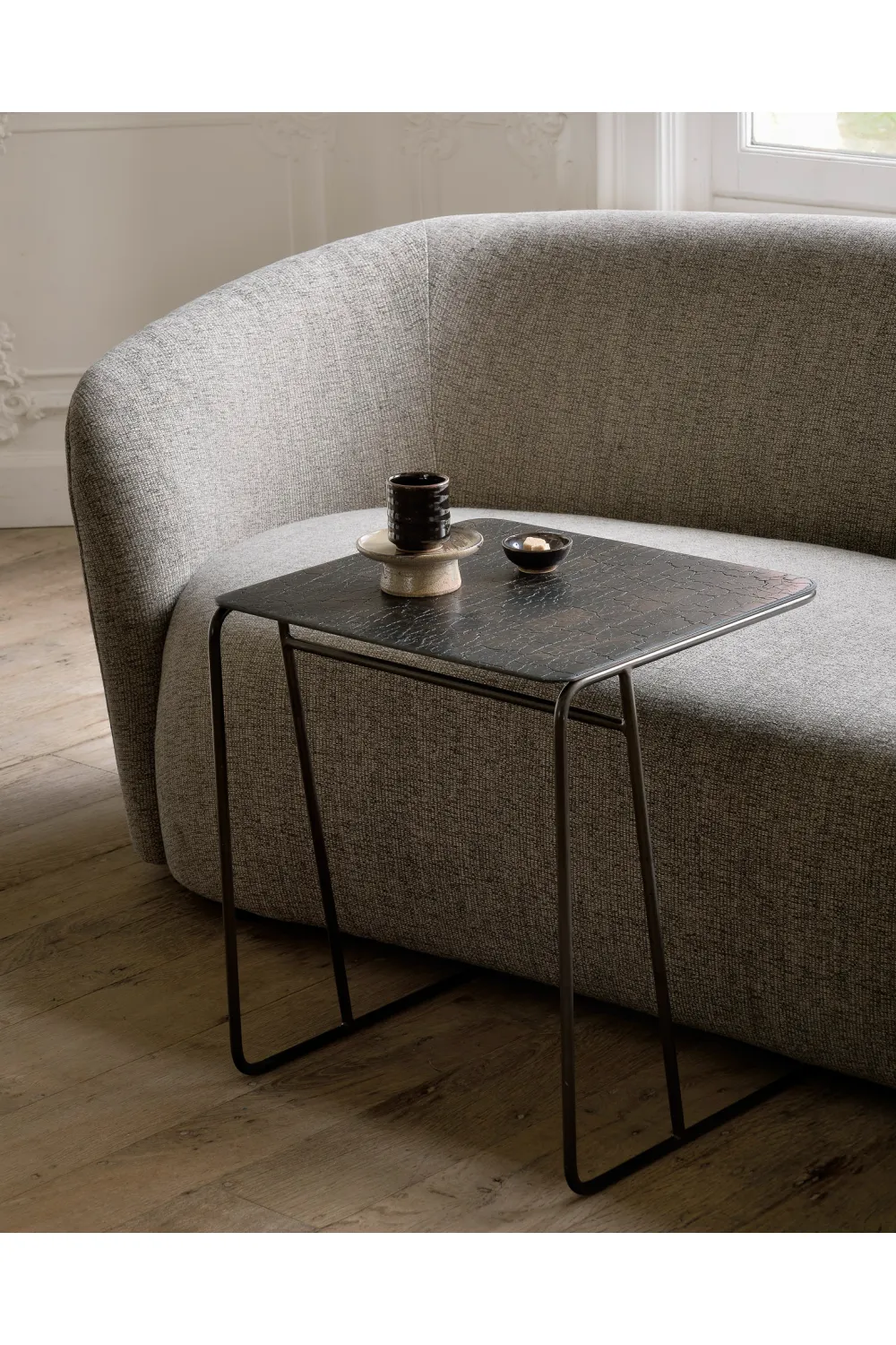 Metallic Modern End Table | Ethnicraft Ellipse