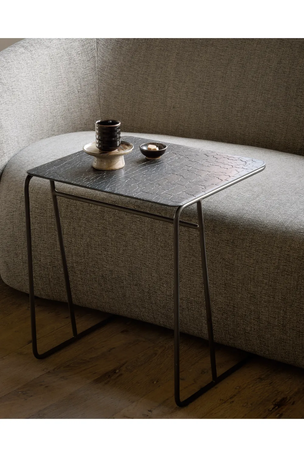 Metallic Modern End Table | Ethnicraft Ellipse