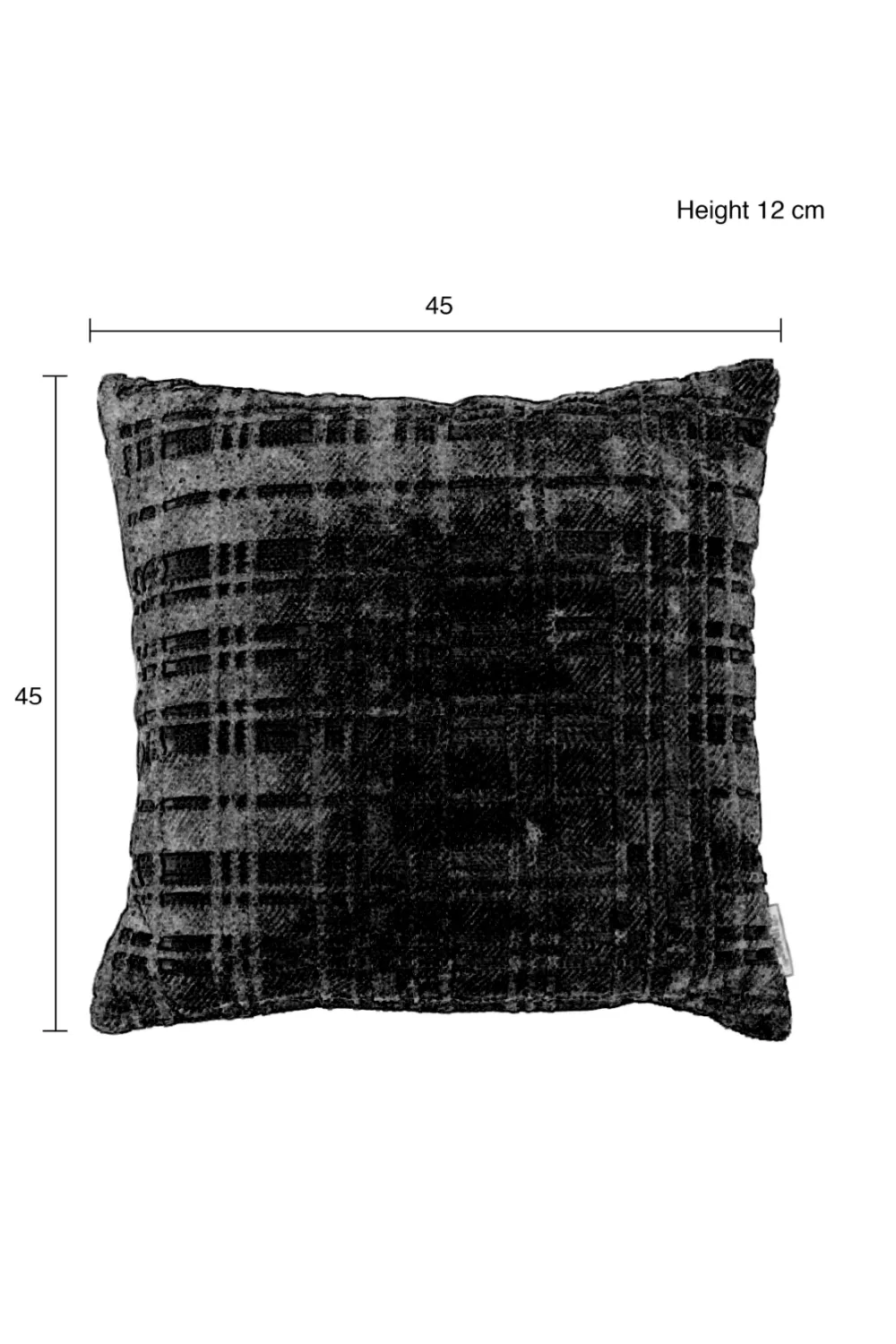 Minimalist Plaid Throw Pillow (2) | Zuiver Dandy