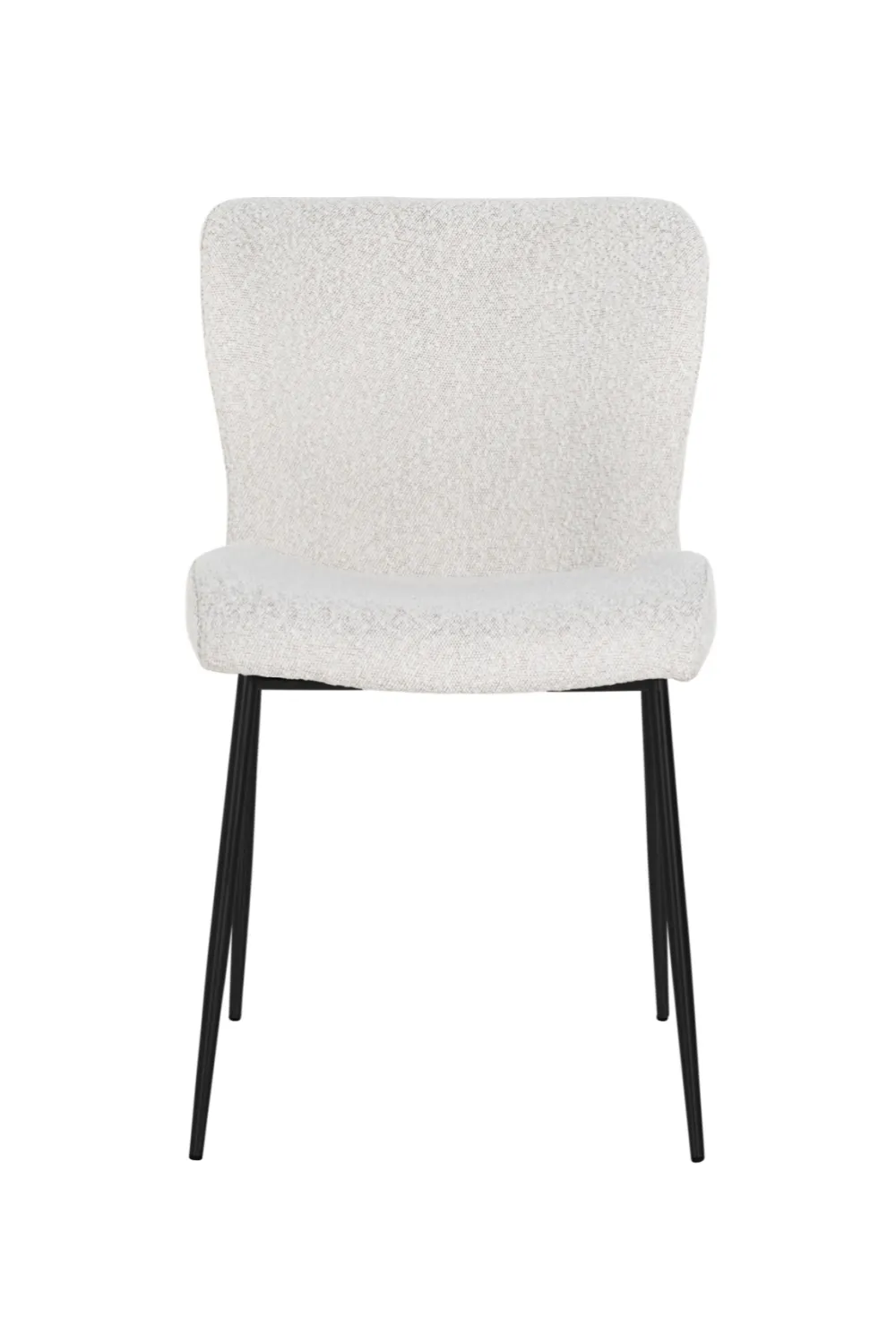 Minimalist White Bouclé Chair | OROA Darby