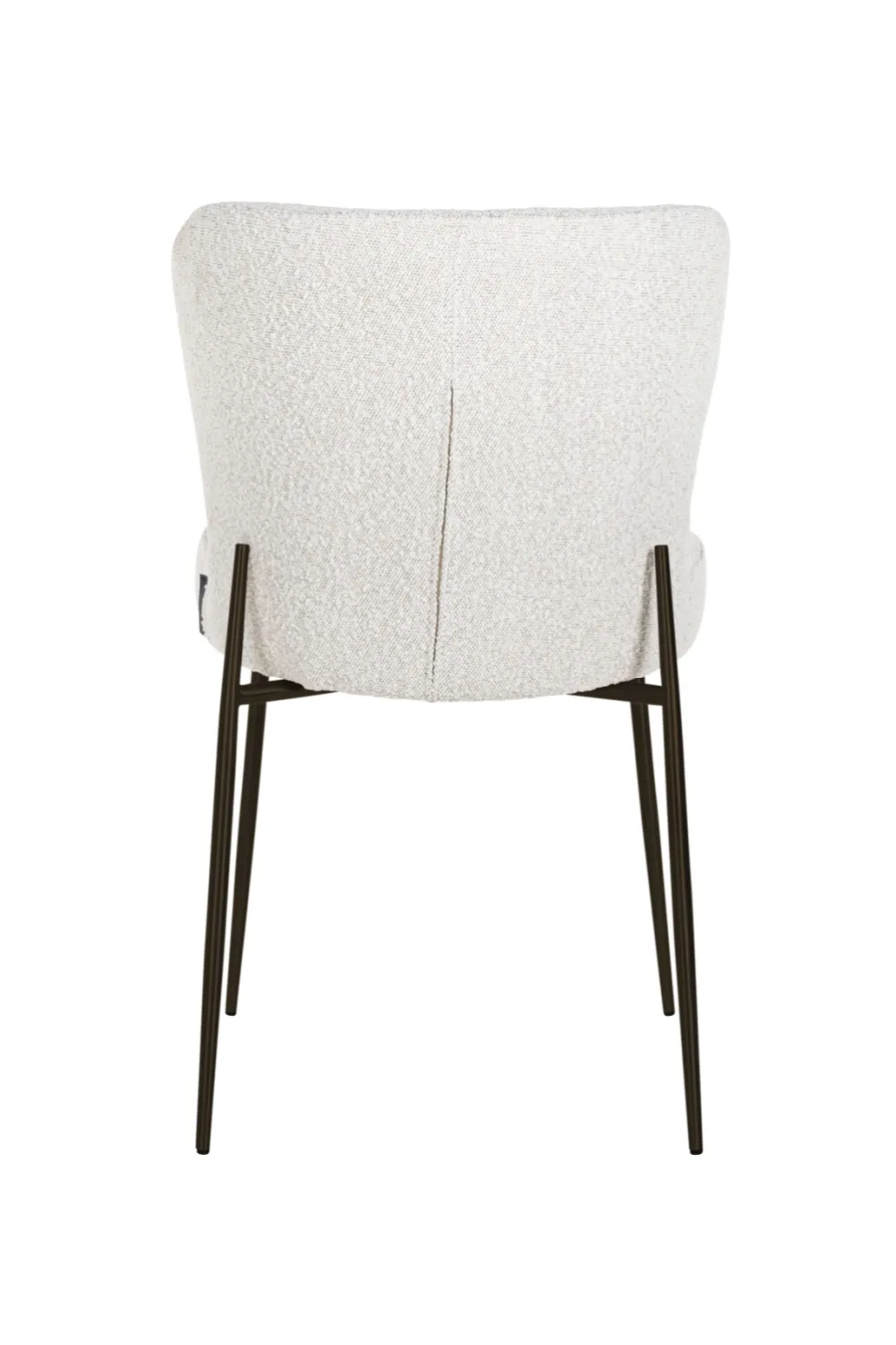 Minimalist White Bouclé Chair | OROA Darby