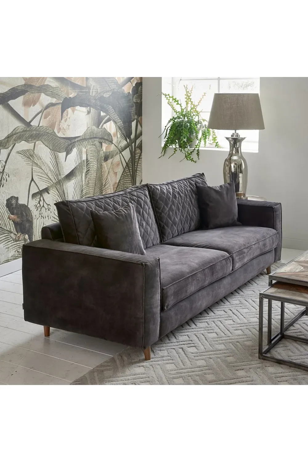 Modern Classic Velvet Sofa | Rivièra Maison Kendall (MTO)