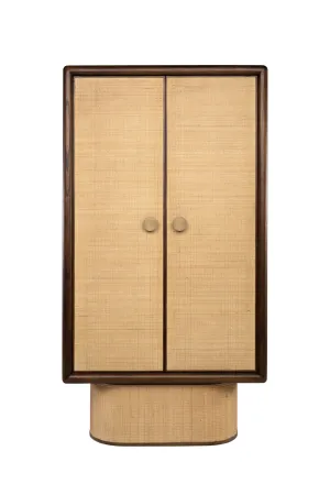 Modern Rattan 2-Door Cabinet | Versmissen Granada