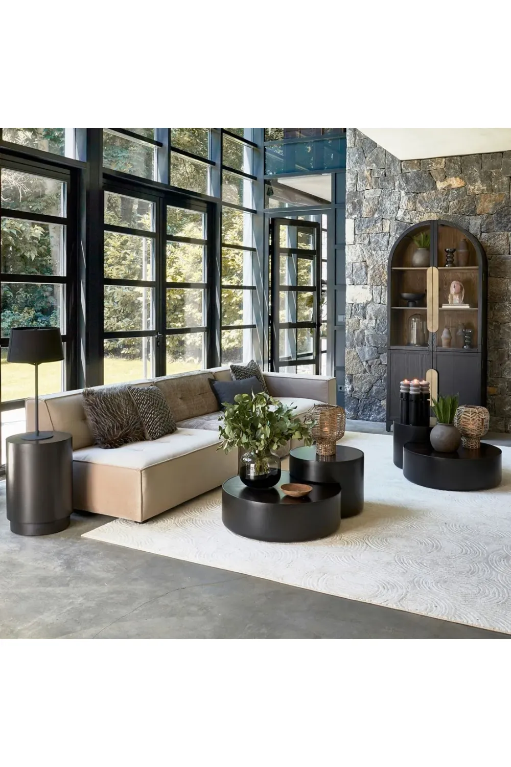 Modern Round Coffee Table Set (2) | Rivièra Maison Hollywood Hills