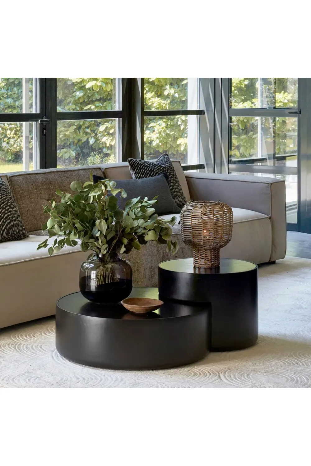 Modern Round Coffee Table Set (2) | Rivièra Maison Hollywood Hills