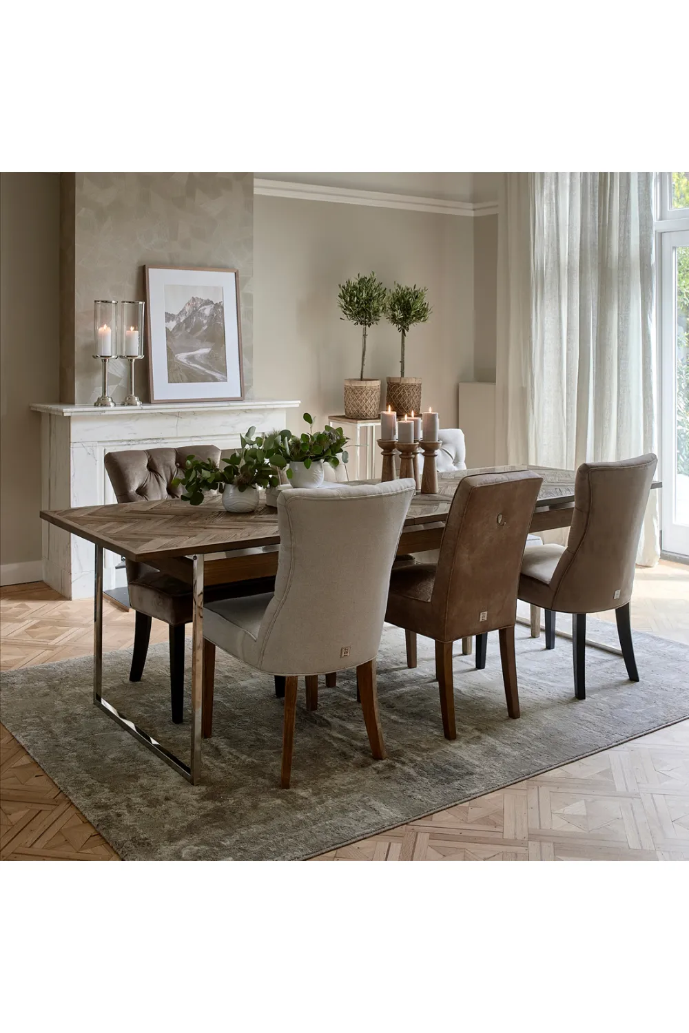 Modern Tufted Dining Chair | Rivièra Maison Balmoral