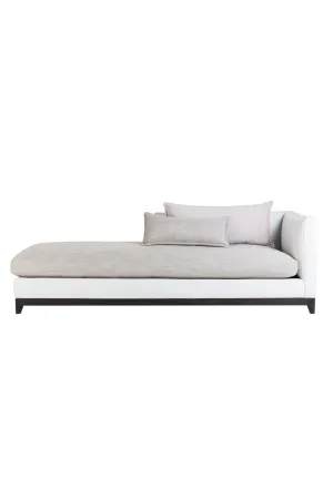 Modern White Chaise Longue | Andrew Martin Jackson