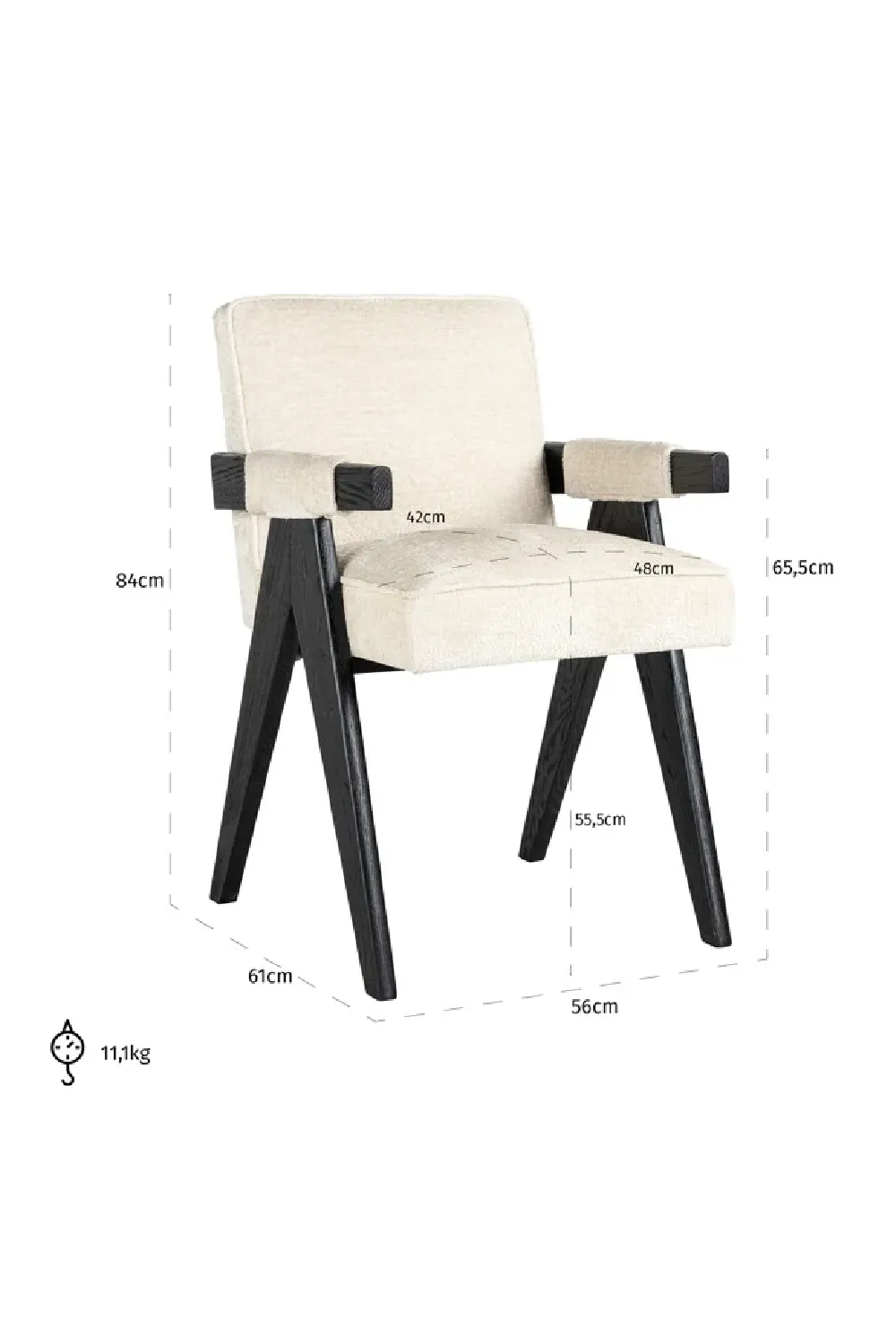 Modern White Dining Chair | OROA Cooper