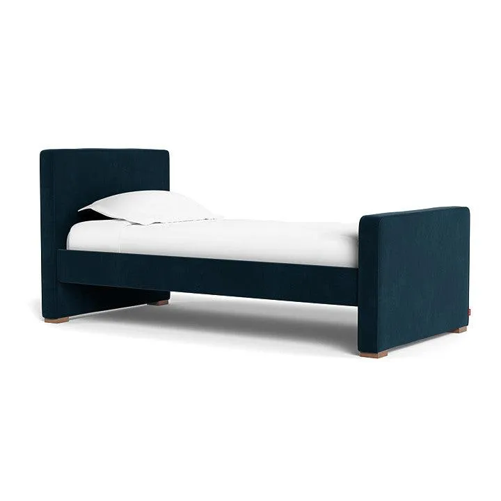 Monte Design - Handcrafted Dorma Twin Bed - Navy Velvet