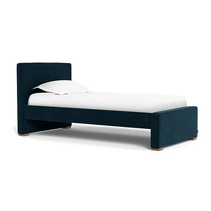 Monte Design - Handcrafted Dorma Twin Bed - Navy Velvet